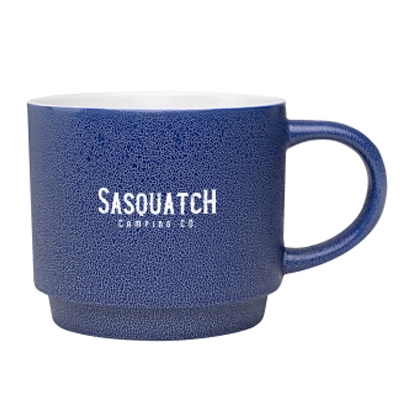 pebble grain textured coffee mug